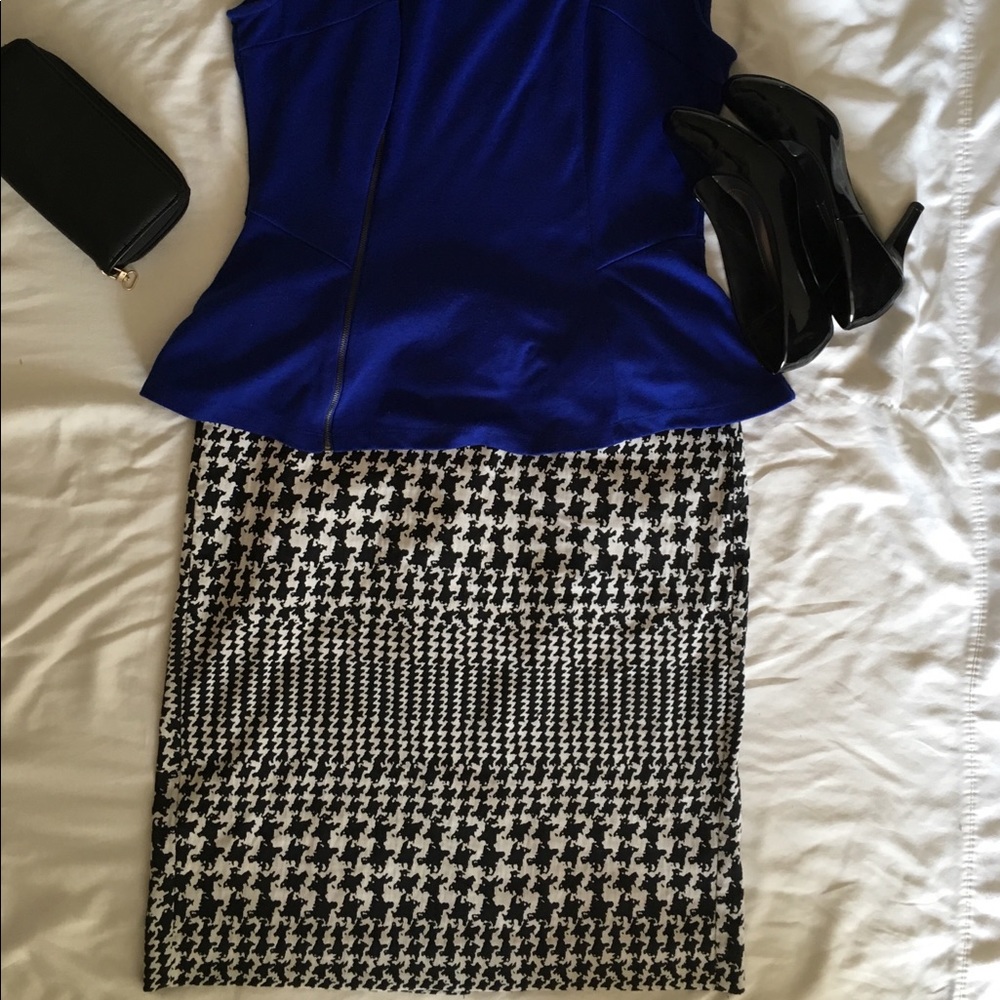 Black and white skirt